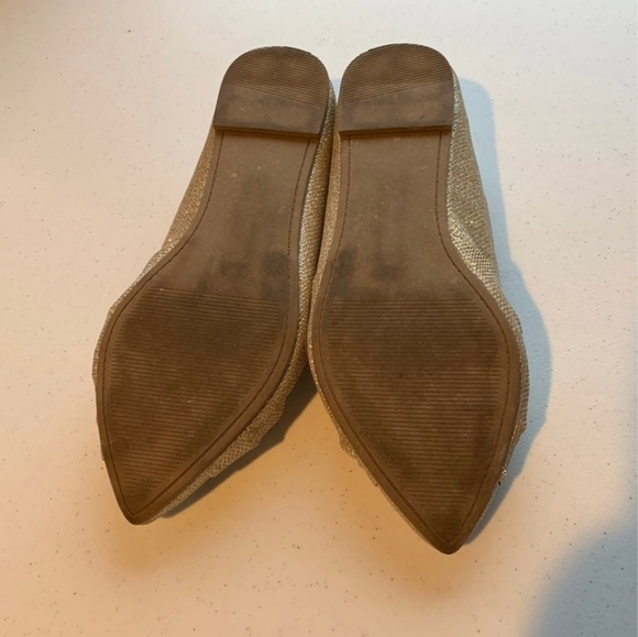 Torrid Gold Mettalic Sz 11W, Ballet Loafer, Flats, Slipons, EUC - Picture 4 of 6